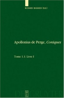 Apollonius de Perge, Coniques: Volume 1- Livre I (Scientia Graeco-Arabica)