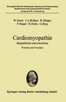 Cardiomyopathie: idiopathische und erworbene Formen und Ursachen