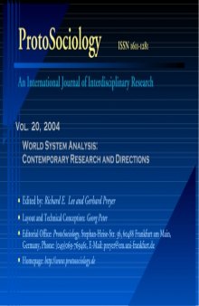 Proto Sociology Volume 20, 2004 - World-System Analysis