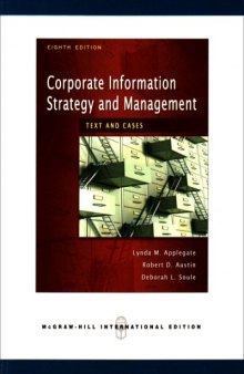 Corporate Information Strategy and Management: Text and Cases (8th edition)  