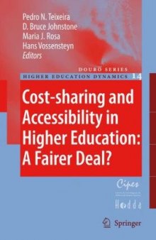 Cost-sharing and Accessibility in Higher Education: A Fairer Deal? (Higher Education Dynamics)