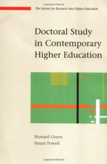 Doctoral Study in Contemporary Higher Education (Society for Research into Higher Education)