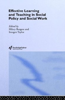 Effective Learning and Teaching in Social Policy and Social Work 