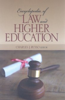Encyclopedia of Law and Higher Education