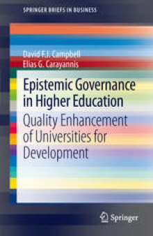 Epistemic Governance in Higher Education: Quality Enhancement of Universities for Development