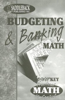 Budgeting & Banking Teacher Notes (Practical Math in Context)