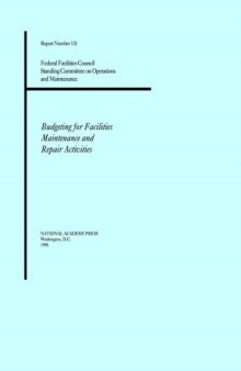 Budgeting for facilities maintenance and repair activities