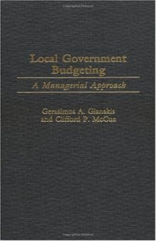 Local Government Budgeting: A Managerial Approach