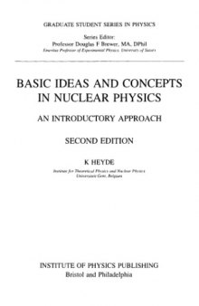 Basic ideas and concepts in nuclear physics
