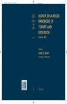 HIGHER EDUCATION:: Handbook of Theory and Research