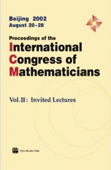 ICM-2002, Beijing: Proceedings, Vol.3