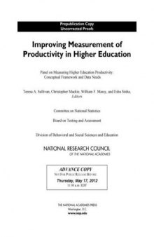 Improving Measurement of Productivity in Higher Education