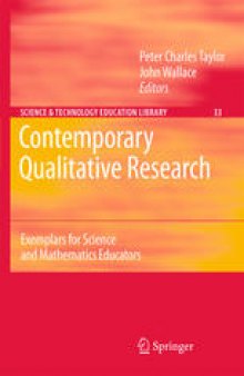 Contemporary Qualitative Research: Exemplars for Science and Mathematics Educators