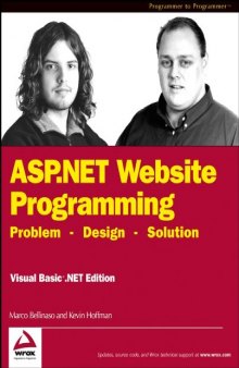 ASP.NET website programming : problem, design, solution