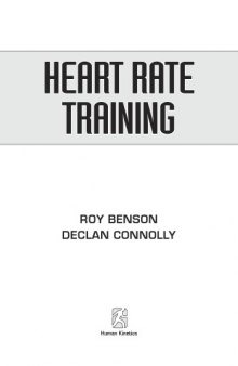 Heart rate training