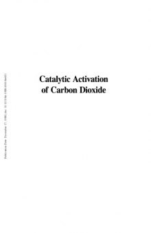 Catalytic Activation of Carbon Dioxide