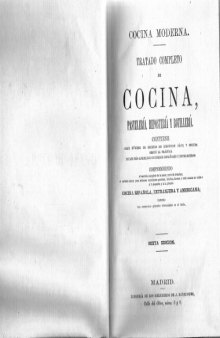 Cocina Moderna - Tratado Completo De Cocina, Pasteleria, Reposteria Y Bolleria Anonimo