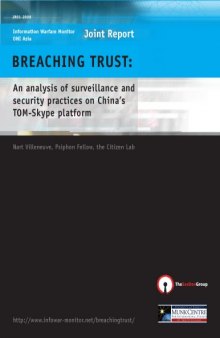 Breaching Trust: An analysis of surveillance & security practices on China's TOMS-kype platform