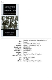 Cognition and instruction: Twenty-five years of progress