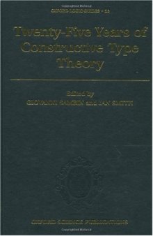 Twenty-five years of constructive type theory. Proceedings of a congress held in Venice, october 1995