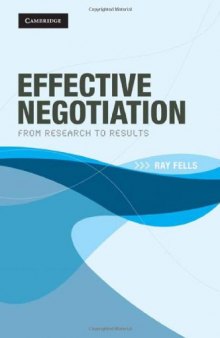 Effective Negotiation: From Research to Results