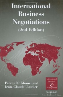 International Business Negotiations, Second Edition (International Business and Management) (International Business and Management Series)  