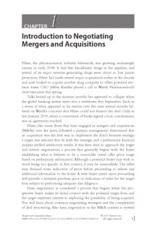 Mergers and Acquisitions Basics. Negotiation and Deal Structuring