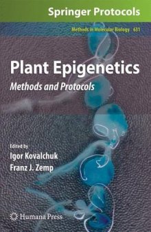 Plant Epigenetics: Methods and Protocols