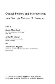 Optical sensors and microsystems: new concepts, materials, technologies