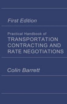 Practical Handbook of Transportation Contracting and Rate Negotiations