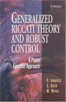 Generalized Riccati theory and robust control: a Popov function approach