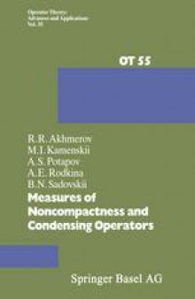 Measures of Noncompactness and Condensing Operators