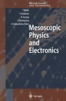 Mesoscopic Physics and Electronics