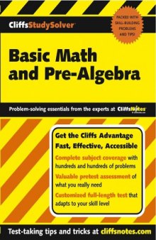 Basic Math and Pre-Algebra (Cliffs Study Solver)