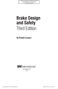 Brake design and safety