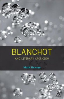 Blanchot and Literary Criticism  