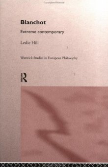 Blanchot: Extreme Contemporary 