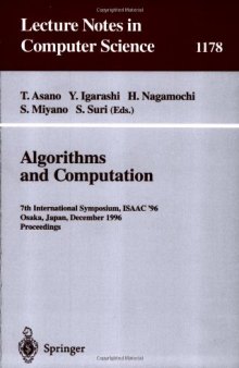 Algorithms and Computation: 7th International Symposium, ISAAC '96 Osaka, Japan, December 16–18, 1996 Proceedings