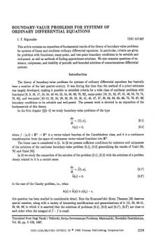 Boundary-value problems for systems of ordinary differential equations