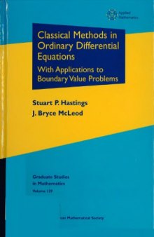 Classical methods in ordinary differential equations