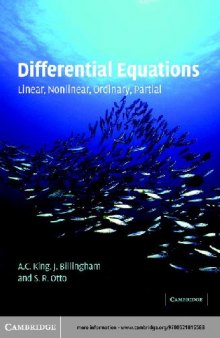 Differential Equations Linear, Nonlinear, Ordinary, Partial