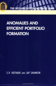 Anomalies and Efficient Portfolio Formation