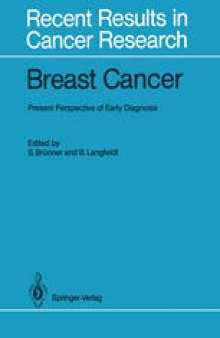 Breast Cancer: Present Perspective of Early Diagnosis