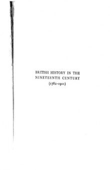 British history in the nineteenth century (1782-1901)