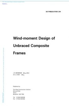 Wind-moment design of unbraced composite frames