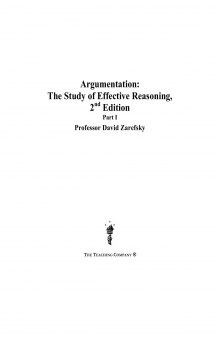 Argumentation -  the study of effective reasoning