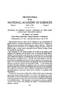 Evidence of Stream Motion Afforded by the Faint Stars Near the Orion Nebula (1919)(en)(4s)