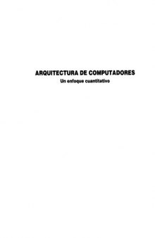 Arquitectura de Computadores : Un enfoque cuantitativo