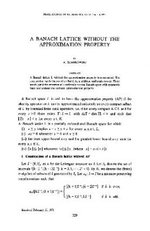 A banach lattice without the approximation property