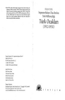 İmparatorluktan Ulus-Devlete Türk Milliyetçiliği: Türk Ocakları, 1912-1931
